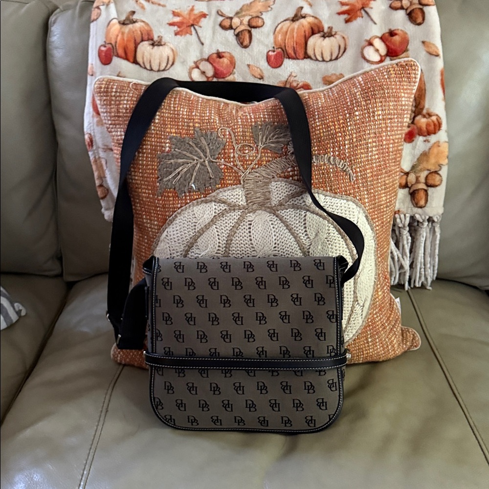 Dooney & Bourke Black and Gray Monogram Bag